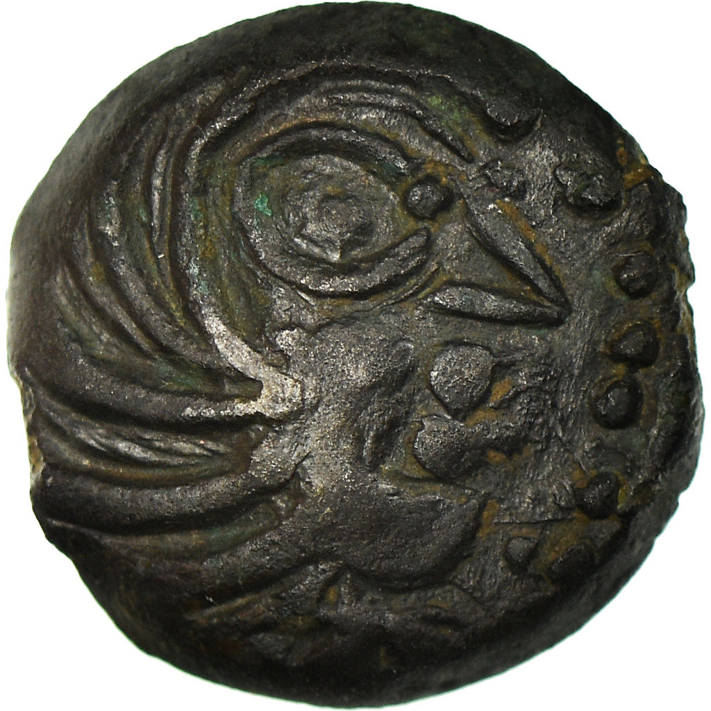 Moneta, Senones, Bronze Æ, Undated, AU(55-58), Bronze, Delestrée:S2637A