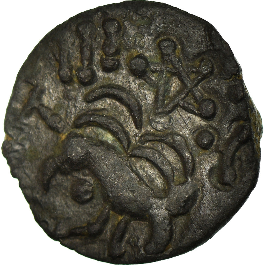 Moneta, Senones, Bronze Æ, Undated, AU(55-58), Bronze, Delestrée:S2637A