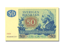 Biljet, Zweden, 50 Kronor, 1989, KM:53c, NIEUW