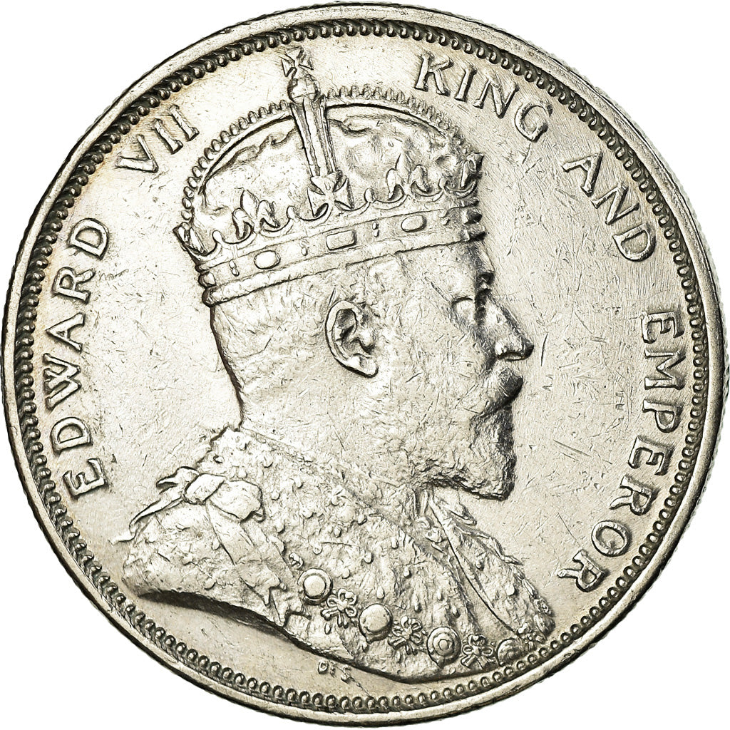 Coin, Straits Settlements, Edward VII, Dollar, 1903, Bombay, EF(40-45), Silver