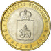 Coin, Russia, 10 Roubles, 2010, Permskiy Krai, MS(63), Bi-Metallic, KM:1277