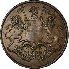 Coin, INDIA-BRITISH, BOMBAY PRESIDENCY, 1/4 Anna, Paisa, 1833, Calcutta