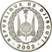 Moeda, Djibuti, 250 Francs, 2002, Paris, MS(65-70), Prata, KM:41