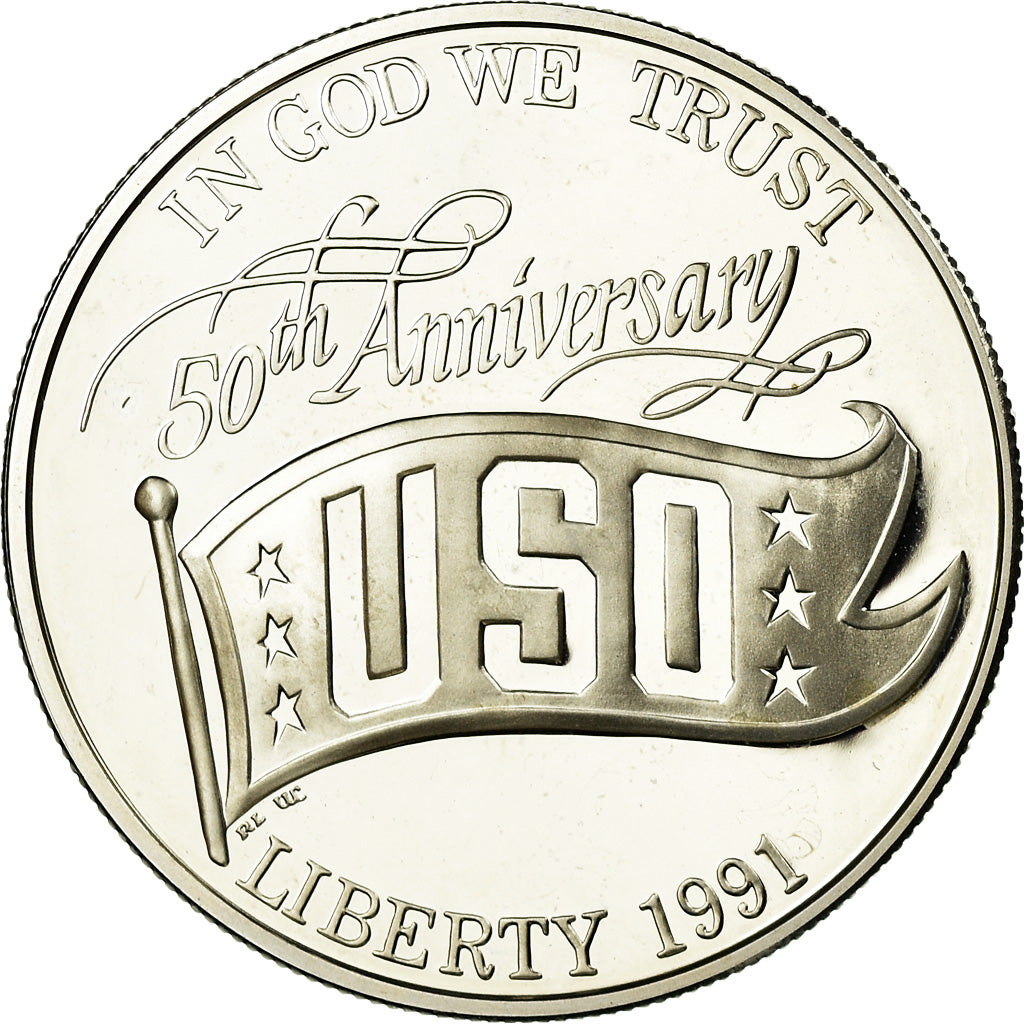 Coin, United States, Dollar, 1991, San Francisco, MS(65-70), Silver, KM:232