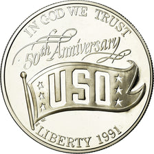 Coin, United States, Dollar, 1991, San Francisco, MS(65-70), Silver, KM:232