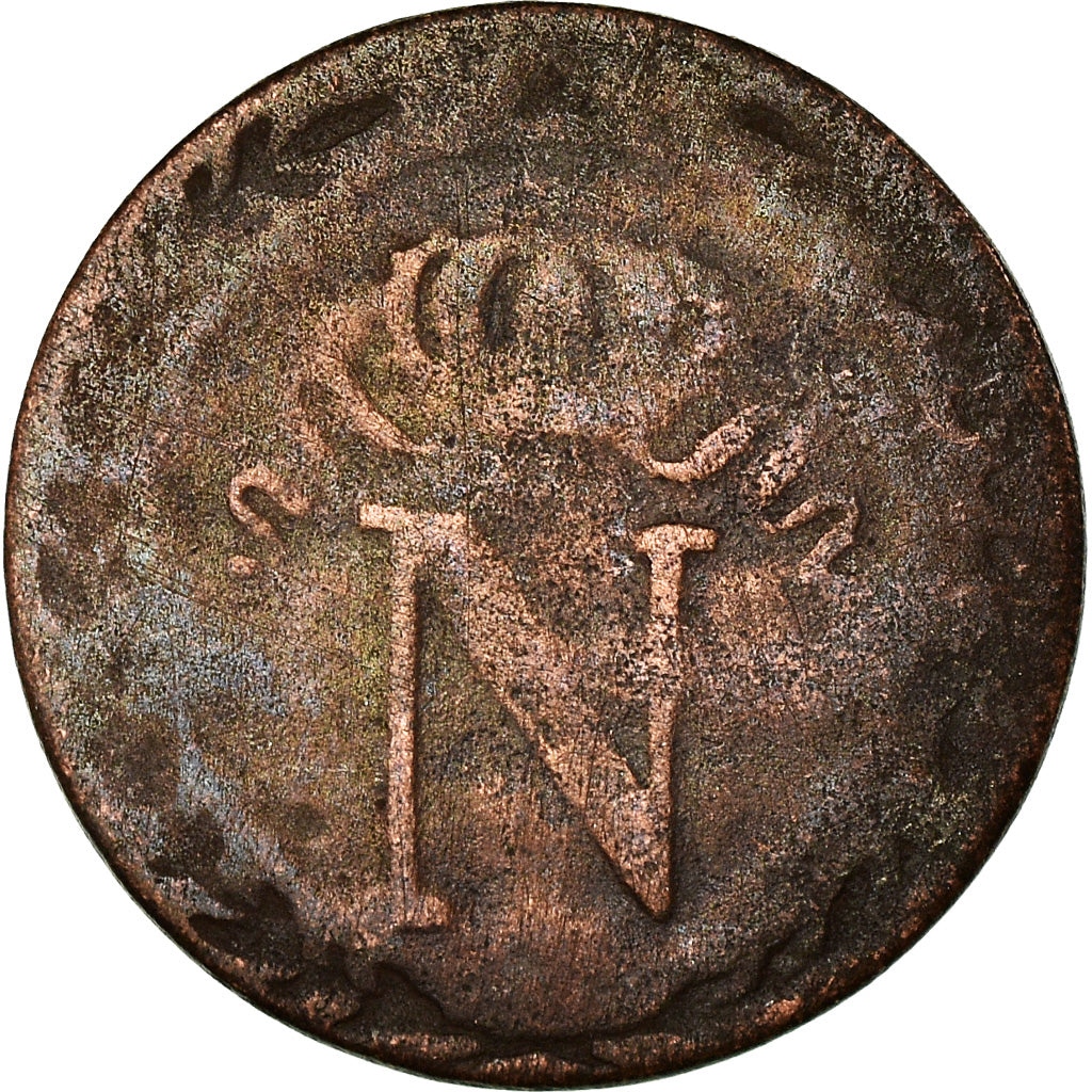 Moneda, Francia, Napoléon I, 10 Centimes, 1808, Toulouse, BC, Vellón, KM:676.6