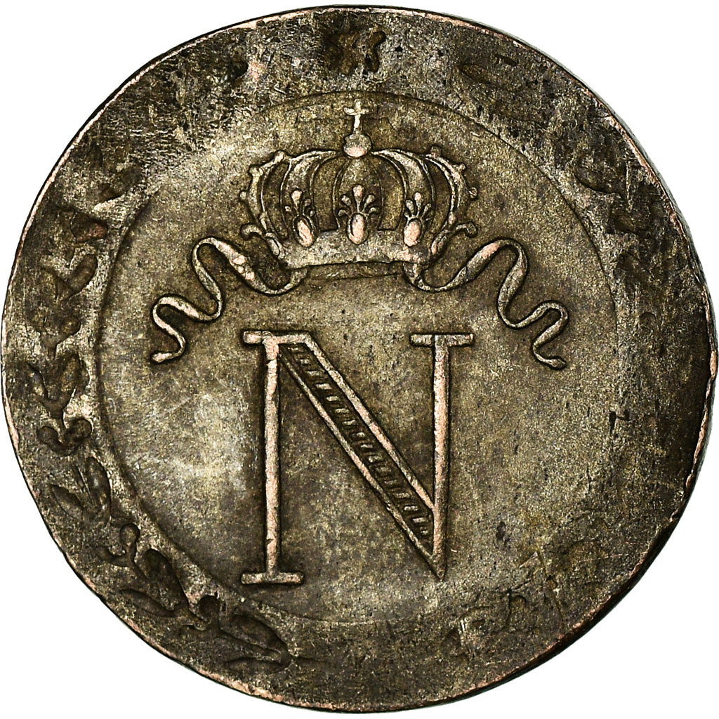 Coin, France, Napoléon I, 10 Centimes, 1808, Lille, EF(40-45), Billon, KM:676.9