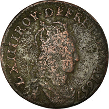 Monnaie, France, Louis XIV, Liard de France, 1657, Caen, B+, Cuivre, C2G:54