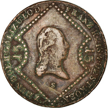 Coin, Austria, Franz II (I), 15 Kreuzer, 1807, Schmollnitz, VF(20-25), Copper