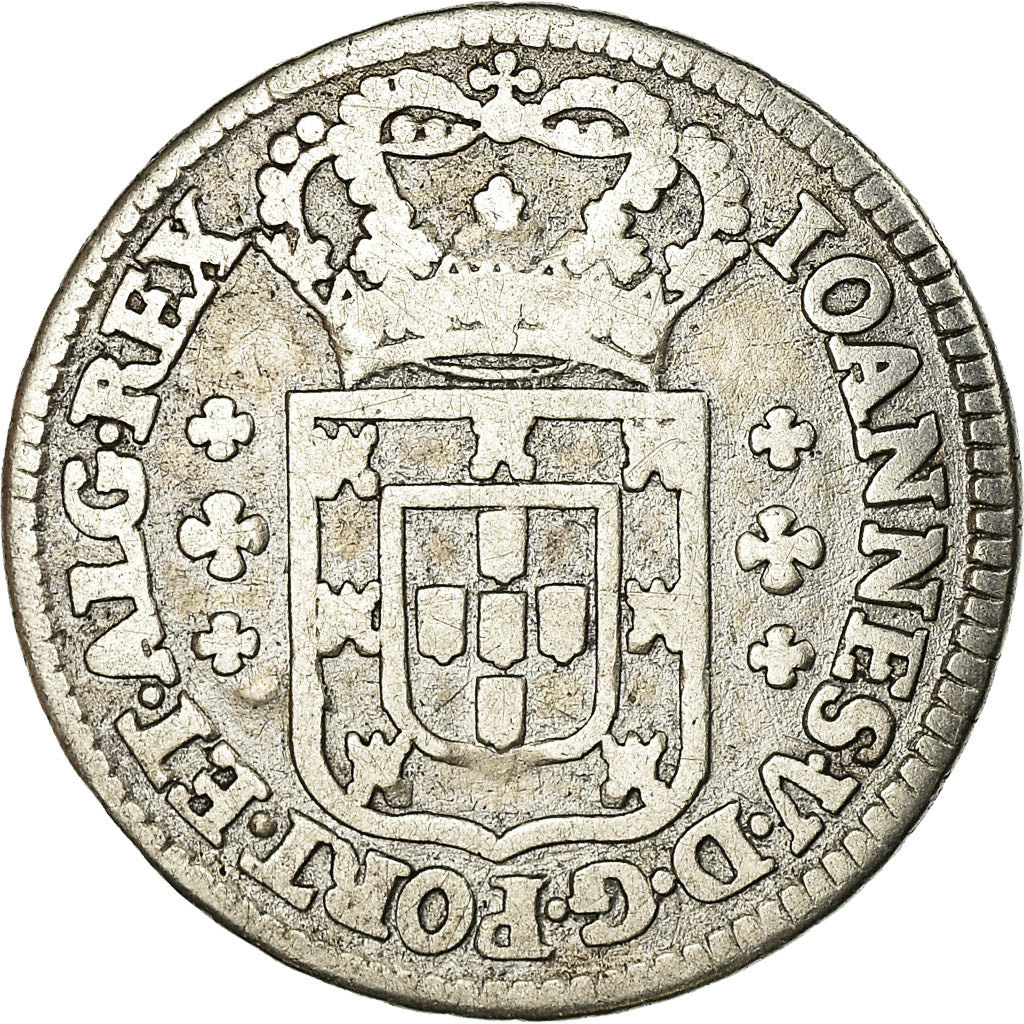 Coin, Portugal, Jean V, 120 Reis, 6 Vintens, Lisbon, F(12-15), Silver, KM:178