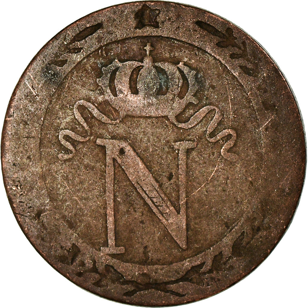 Monnaie, France, Napoléon I, 10 Centimes, 1808, Strasbourg, Faux d'époque, TB