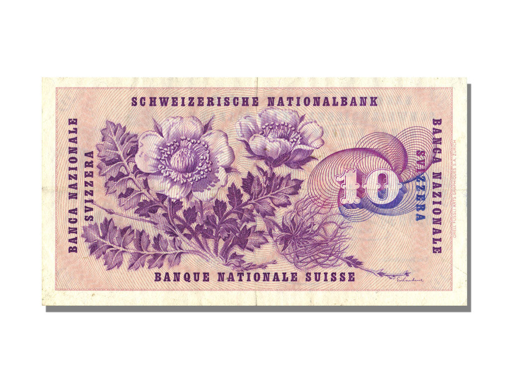 Switzerland, 10 Francs, 1969, 1969-01-15, EF(40-45), 59N