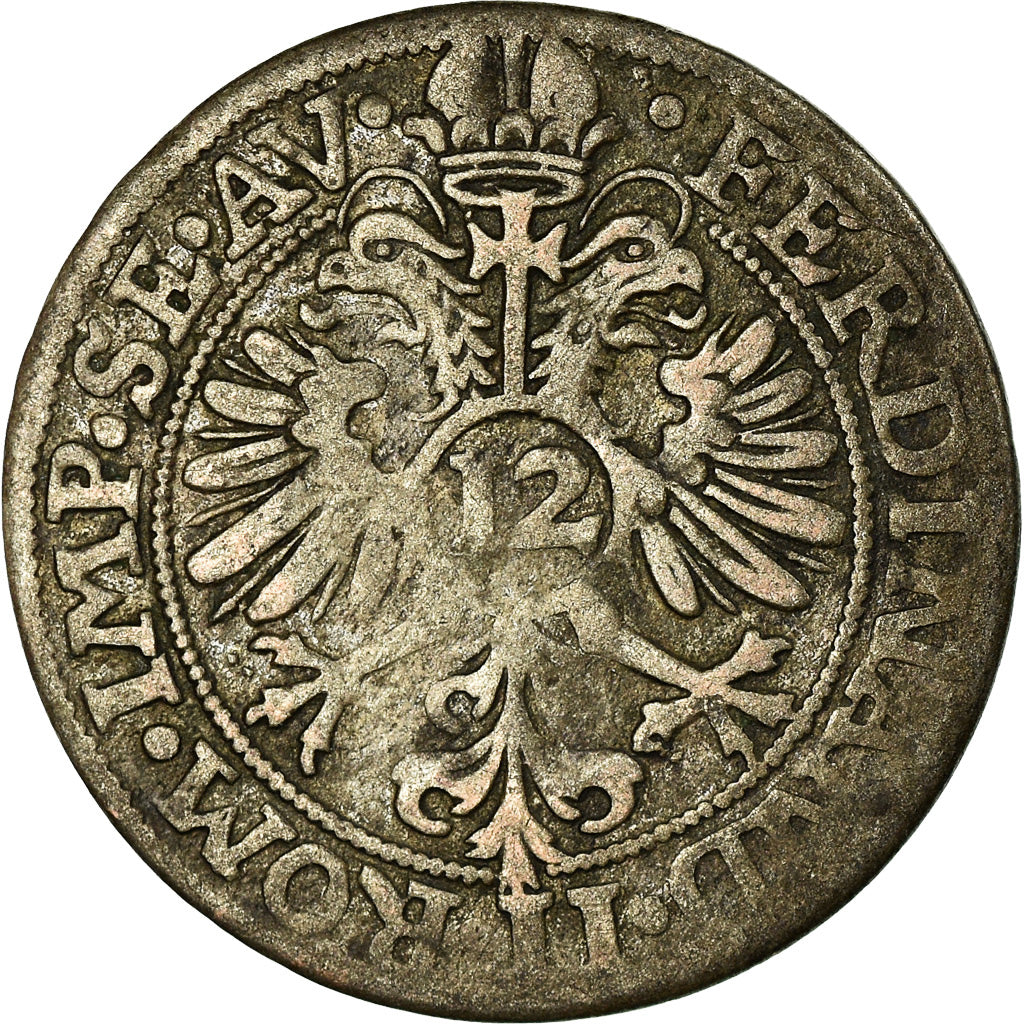 Münze, Deutsch Staaten, WEISSENBURG, 12 Kreuzer, Dreib, 1622, S, Silber, KM:12