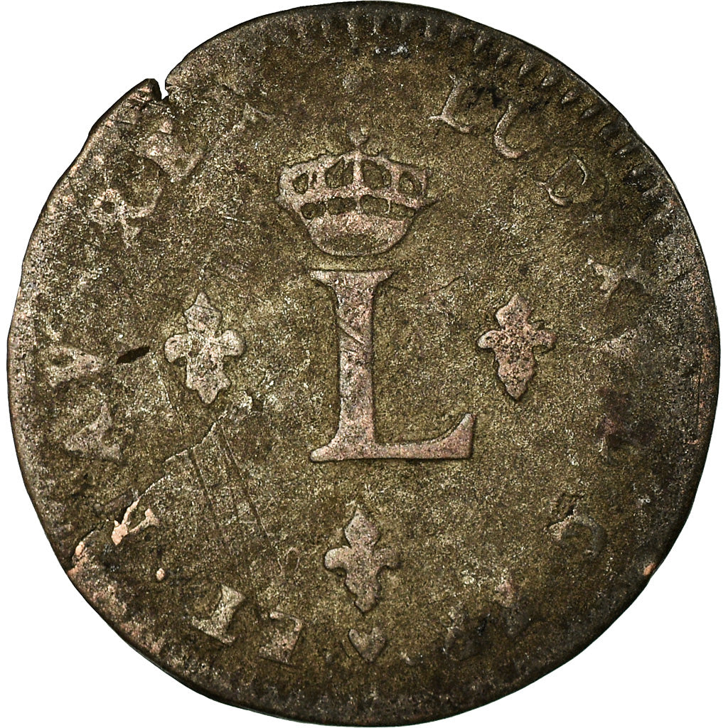 Monnaie, France, Louis XV, Double Sol, 1739, Strasbourg, TB, Billon, Gadoury:281