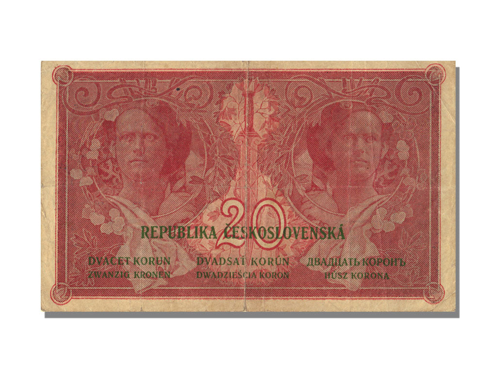 Czechoslovakia, 20 Korun, 1919, 1919-04-15, EF(40-45)