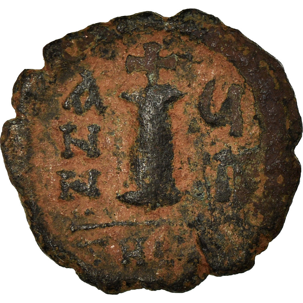 Moeda, Justin II, Decanummium, 571-572, Antioch, VF(30-35), Bronze, Sear:383