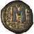 Moeda, Justin II, Follis, 573-574, Antioch, VF(30-35), Cobre, Sear:379