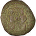 Monnaie, Justin II, Follis, 572-573, Antioche, TB+, Cuivre, Sear:379