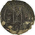Moneda, Justin II, Follis, 574-575, Constantinople, BC+, Cobre, Sear:360