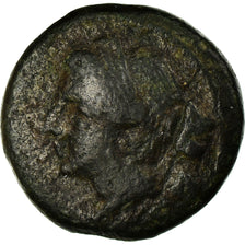 Moneta, Bruttium, The Brettii, Bronze Unit, 211-208 BC, VF(20-25), Bronze, SNG