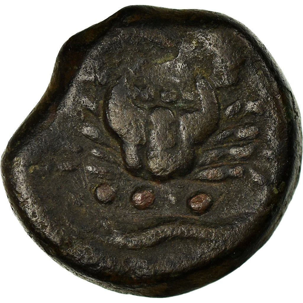 Coin, Sicily, Akragas, Tetras, 425-406 BC, Agrigente, VF(30-35), Bronze