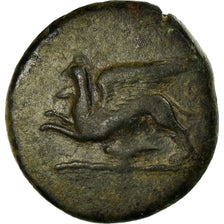 Munten, Sicilië, Alaisa, Bronze Æ, 360-340 BC, Kainon, ZF, Bronze
