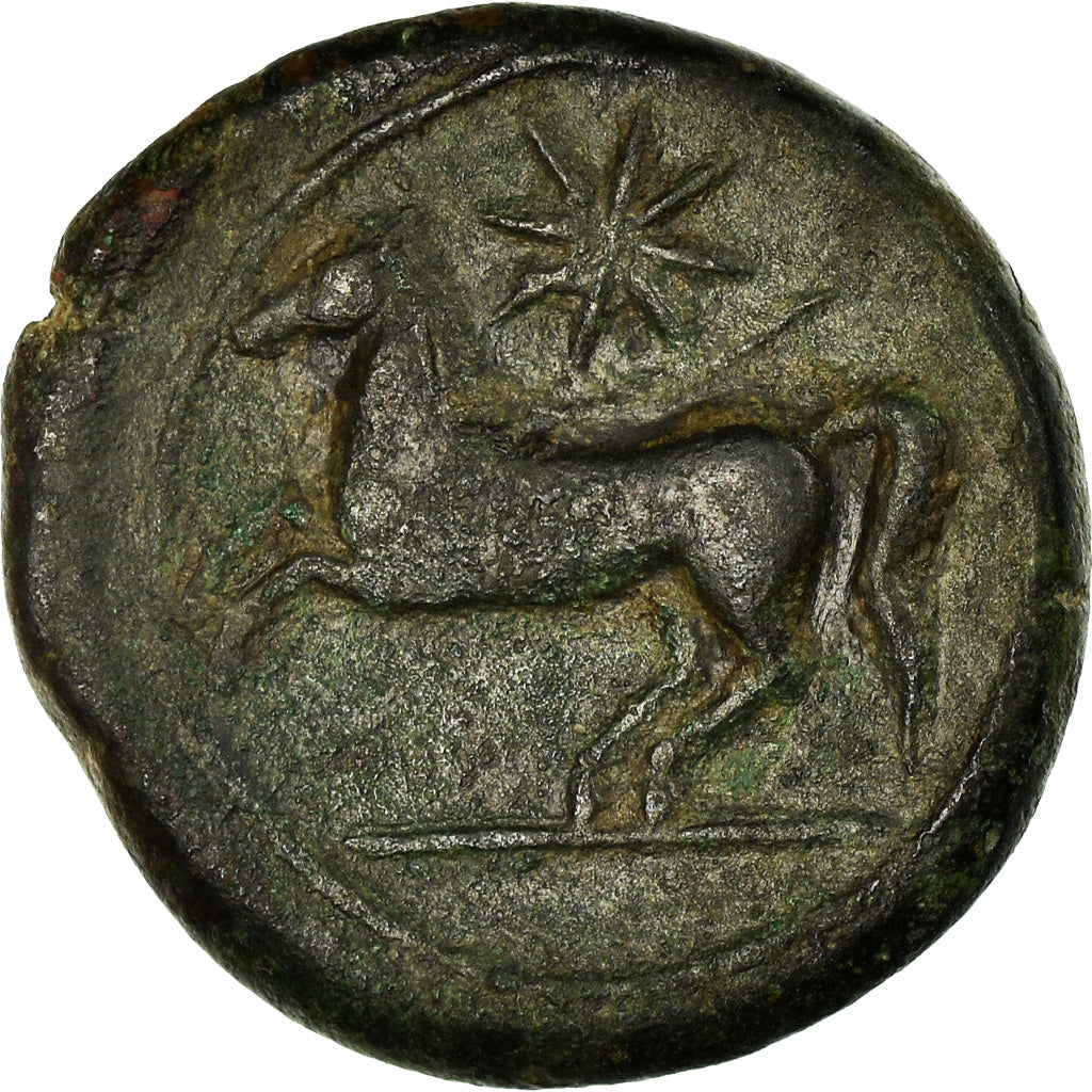 Coin, Sicily, Alaisa, Bronze Æ, 360-340 BC, Kainon, EF(40-45), Bronze