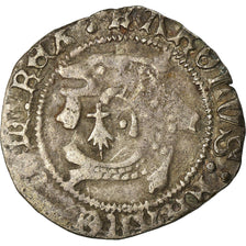 Moneda, Francia, Bretagne, Charles VIII, Liard au dauphin, Rennes, MBC, Vellón