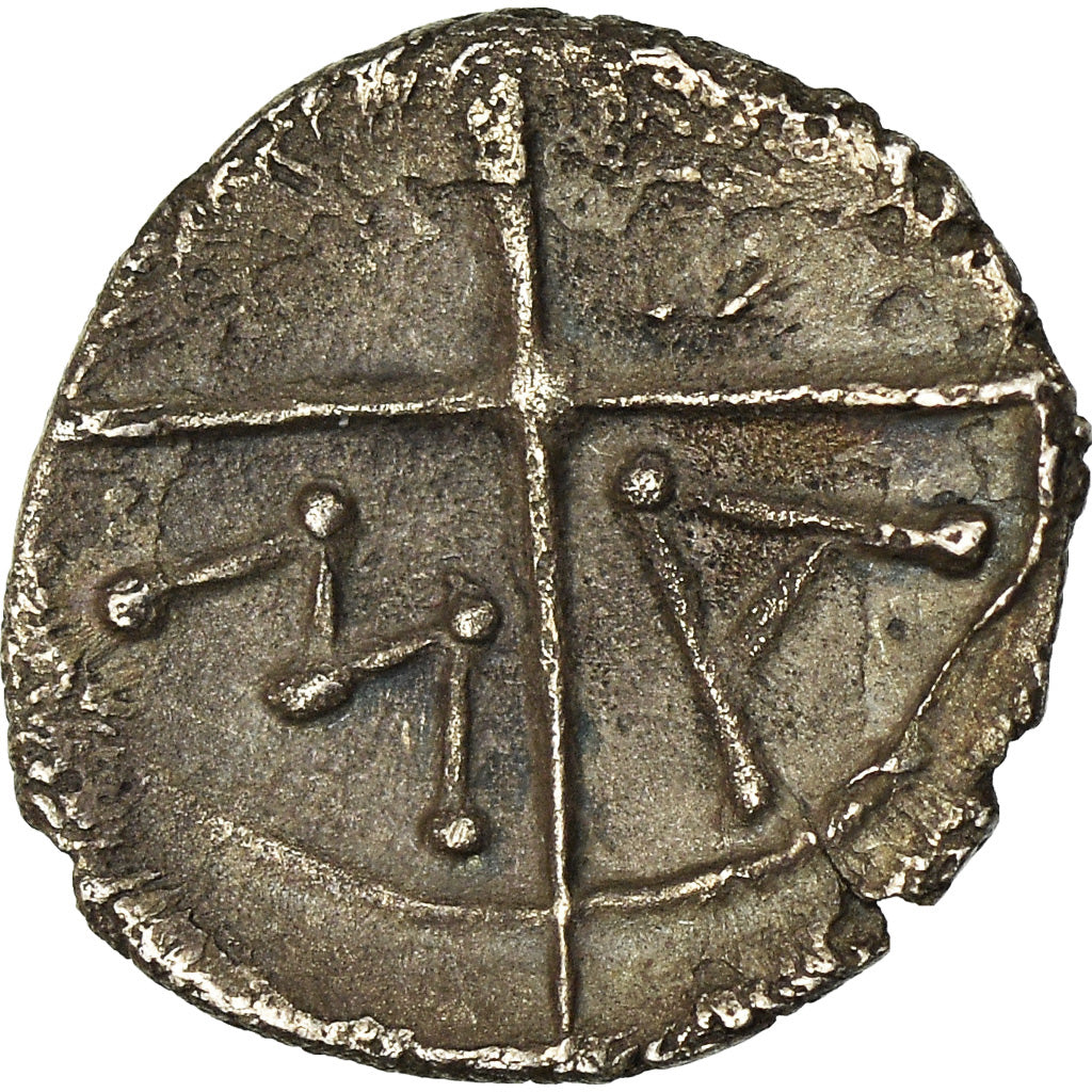Münze, Massalia, Obol, 200-121 BC, Marseille, SS+, Silber, SNG-Cop:723-8
