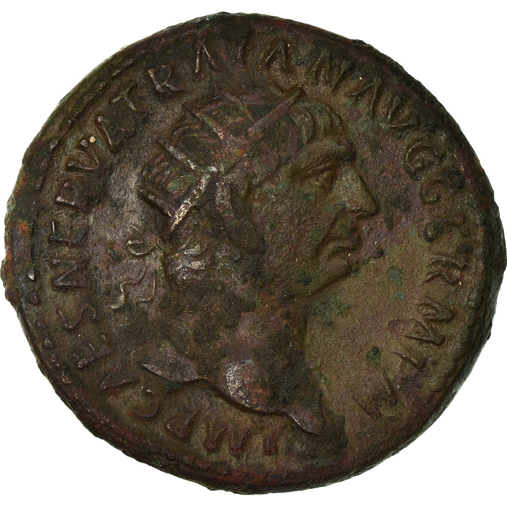 Coin, Trajan, Dupondius, AD 100, Rome, VF(30-35), Bronze, RIC:411