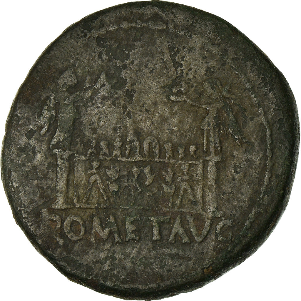Coin, Augustus, As, 15-10 BC, Lyon - Lugdunum, VF(20-25), Bronze, RIC:230