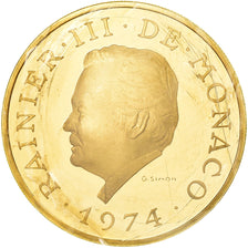 Monnaie, Monaco, Rainier III, 3000 Francs, 1974, Paris, FDC, Or, KM:M6