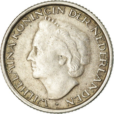 Coin, Curacao, 1/10 Gulden, 1948, AU(50-53), Silver, KM:48