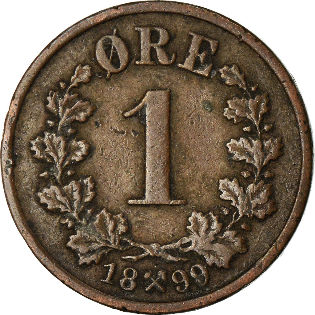 Coin, Norway, Ore, 1899, EF(40-45), Bronze, KM:352
