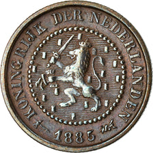 Coin, Netherlands, William III, 1/2 Cent, 1885, EF(40-45), Bronze, KM:109.1