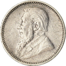 Coin, South Africa, 3 Pence, 1896, EF(40-45), Silver, KM:3