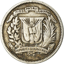 Coin, Dominican Republic, 10 Centavos, 1953, VF(30-35), Silver, KM:19