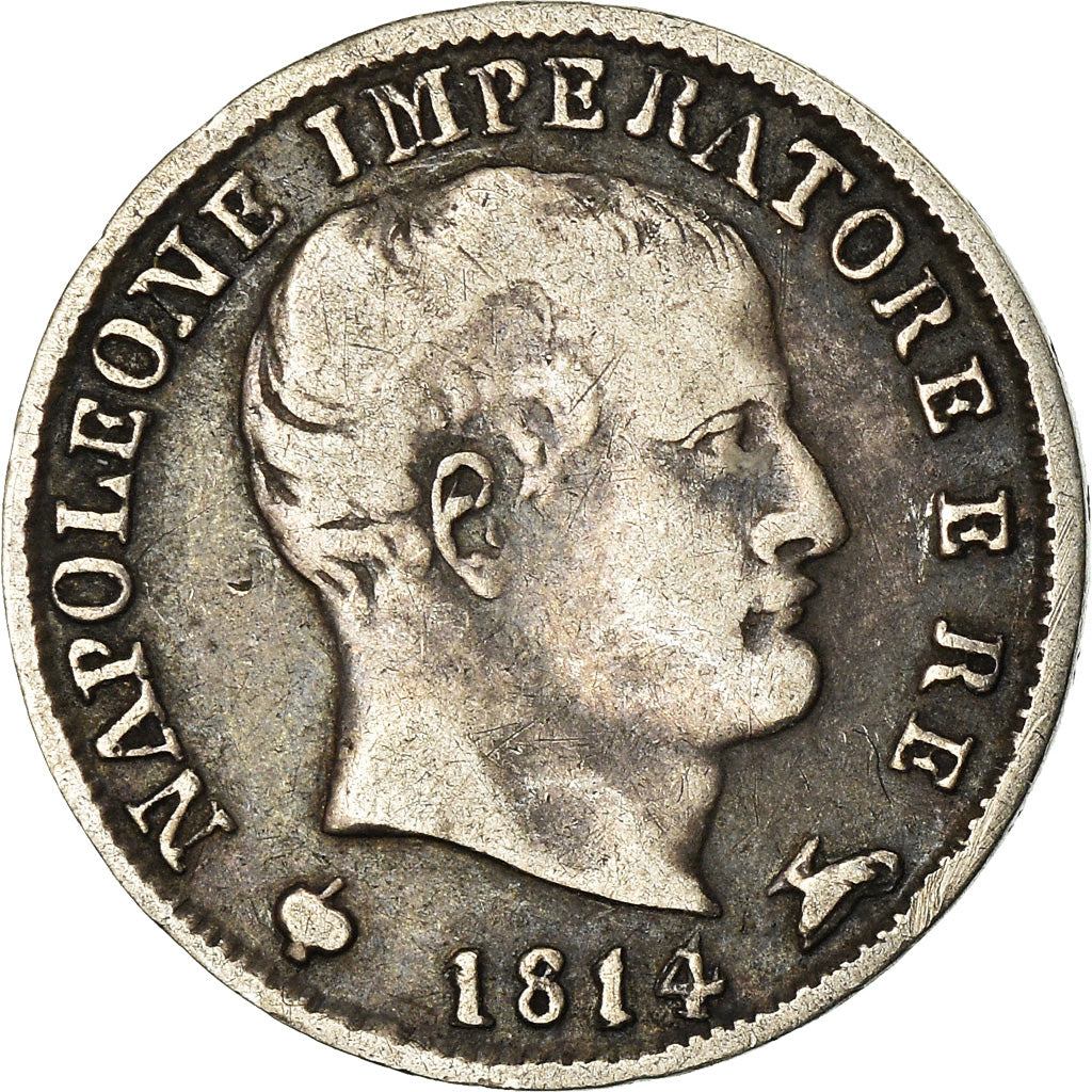 Coin, ITALIAN STATES, KINGDOM OF NAPOLEON, Napoleon I, 5 Soldi, 1814, Milan