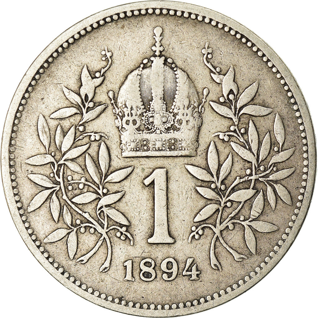 Coin, Austria, Franz Joseph I, Corona, 1894, VF(30-35), Silver, KM:2804