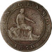 Coin, Spain, Provisional Government, Centimo, 1870, VF(30-35), Copper, KM:660