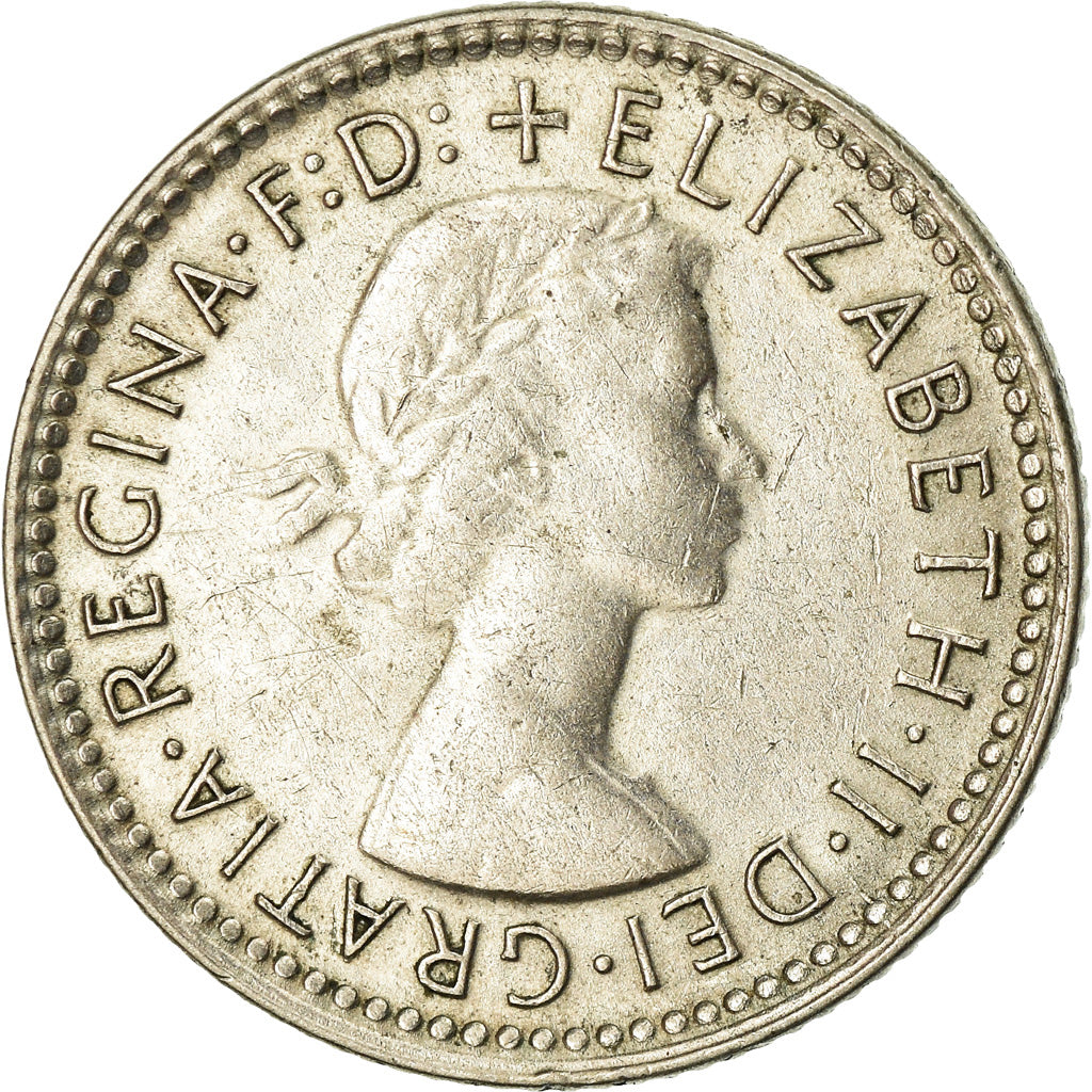 Coin, Australia, Elizabeth II, Sixpence, 1858, Melbourne, VF(30-35), Silver