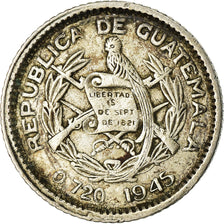 Moneda, Guatemala, 5 Centavos, 1924, MBC, Plata, KM:238.1