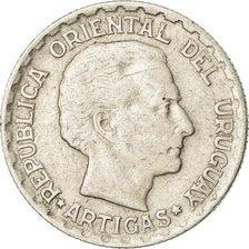 Coin, Uruguay, 50 Centesimos, 1943, Santiago, VF(30-35), Silver, KM:31