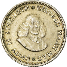 Coin, South Africa, 5 Cents, 1964, AU(55-58), Silver, KM:59