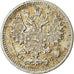 Coin, Russia, Nicholas II, 5 Kopeks, 1882, Saint-Petersburg, EF(40-45), Silver