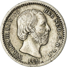 Coin, Netherlands, William III, 5 Cents, 1850, EF(40-45), Silver, KM:91