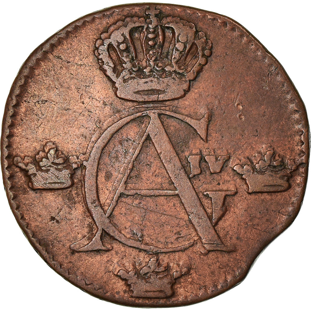 Coin, Sweden, Gustaf IV Adolf, 1/4 Skilling, 1806, EF(40-45), Copper, KM:564