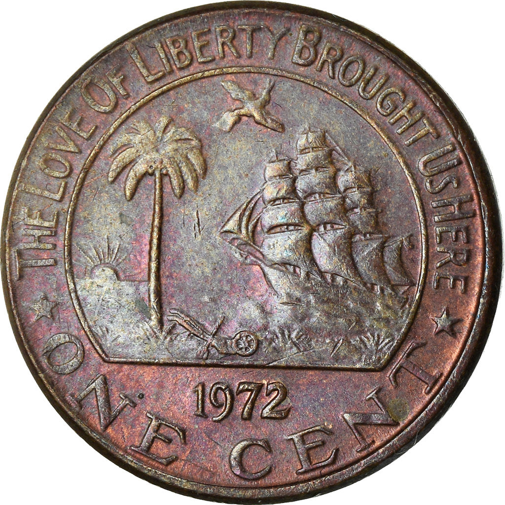 Coin, Liberia, Cent, 1972, EF(40-45), Bronze, KM:13