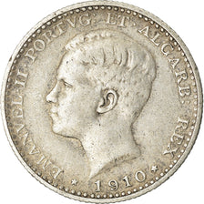Coin, Portugal, Manuel II, 100 Reis, 1910, EF(40-45), Silver, KM:548