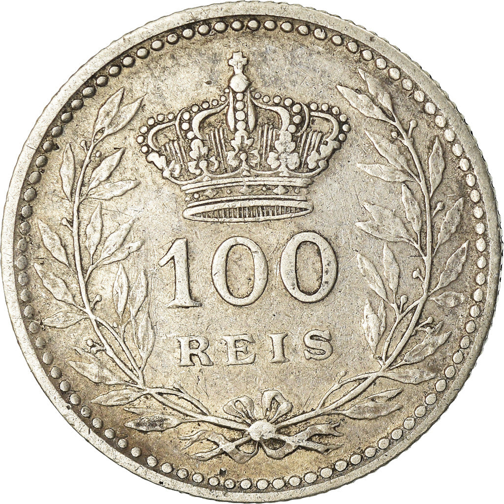 Coin, Portugal, Manuel II, 100 Reis, 1910, EF(40-45), Silver, KM:548